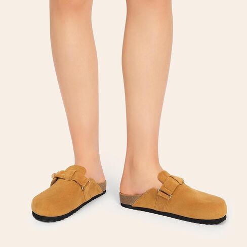 DREAM PAIRS Women's Flat Mules Pointed Toe Backless Loafer Shoes in Saudi Arabia