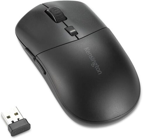 Kensington MY230 EQ Wireless Rechargeable Mouse, Ambidextrous Design, Quiet-Click, 2.4GHz, Bluetooth 5.0, Black (K75303NA) in Saudi Arabia