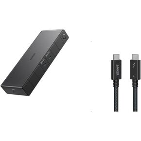 Anker Prime Thunderbolt 4 Cable, 3.3 ft USB C to USB C Cable, Anker 778 Thunderbolt Docking Station