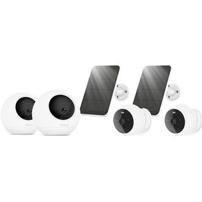 Noorio Home Security Camera System with B200SE-A201×2，T120×2