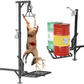 Truck Hitch Game Hunting Hoist - CROSSHIP Mounted Lifting System & Hitch Game Hoist - Easy 10-Minute Installation - 360 Degree Rotation, Detachable 3in1 (2025 Upgrade)