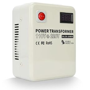 2000W Step Up Voltage Converter 110V to 220V Power Converter Transformer with Circuit Breaker Protection Step Up Transformer 110v to 220v for Euro China Korea 220V-240V Appliances