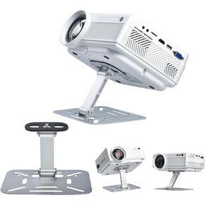 Projector Stand Table, Desktop Foldable Stand, Projector Ceiling Mount, Easy Setup with 180-Degree Adjustment, Compatible w HAPPRUN, TMY, PANSEBA, AuKing, YABER, ONOAYO and Most
