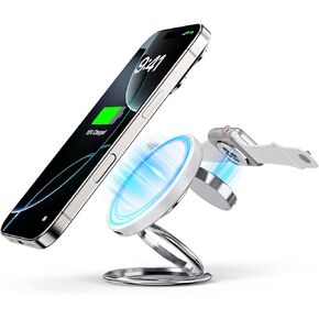 3 in 1 Charging Station for Apple Multiple Devices, Foldable Travel Wireless Charger Stand for iPhone 16 15 14 13 Pro Max- Watch 10 9 8 SE and Ultra Series - Airpods 4 3 2 Pro