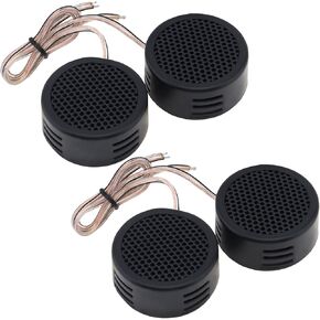 Car Tweeters, 4pcs 500W High Efficiency Mini Dome Tweeter Speakers for Car Audio System