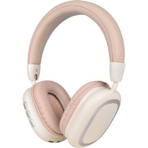 Over-Ear Wireless Bluetooth Headphones, Foldable Lightweight Headset Music Hi-Res Sound Deep Bass, Comfortable for Travel Office and Mobile Devices (Compatible with Android & iOS) - Khaki