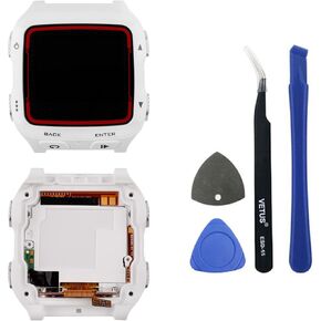 شاشة LCD متوافقة مع Forerunner 920XT GPS Smartwatch (أبيض/أحمر) شاشة لمس + أدوات +