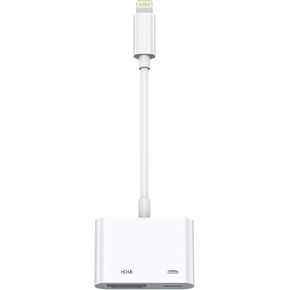 [2025 MFi Certified ] Lightning to HDMI Adapter, Digital AV Display Converter for iPhone iPad, 1080P, MFi Certified no Settings Required, no Power Needed, 24 Month Warranty, no app Needed