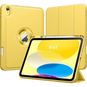 Moko for iPad (A16) الجيل الحادي عشر 2025 11 بوصة/10 جيل 10 2022 1022 بوصة مع حامل قلم رصاص ، علبة iPad الواقية من TRIFOLD الذكية مع غطاء حامل TPU الناعم ، الاستيقاظ التلقائي ، النوم ، الوردي