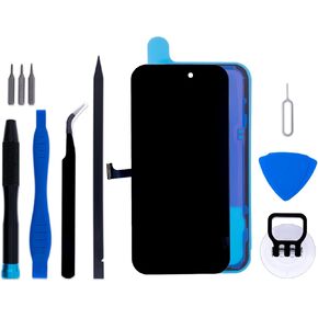 for iPhone 13 Pro Max A2484 A2641 A2643 A2644 A2645 LCD Display Touch Screen Digitizer Assembly with Frame Adhesive and Repair Tools Replacement Kit