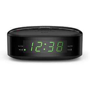 Philips Audio TAR3205 LED Clock Radio with FM Digital Radio and Dual Alarm