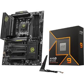 Micro Center AMD Ryzen 9 9900X CPU Processor with MSI MAG X870 Tomahawk WiFi Gaming Motherboard (AM5, DDR5, PCIe 5.0, M.2 Gen5, USB 40Gbps, Wi-Fi 7, Bluetooth 5.4, 5Gbps LAN, ATX)