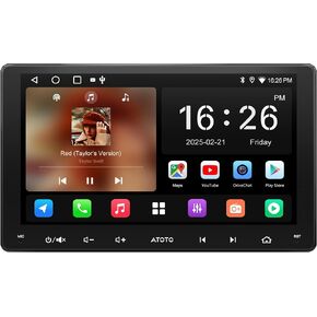 7 "7" ستيريو سيارة أندرويد المزدوجة اللاسلكية ، وحدة نظام التشغيل Android Auto & Carplay اللاسلكية ، وحدة GPS التي تعمل باللمس IPS ، WIFI/Bluetooth/USB ، 24B-EQ DSP ، AM/FM ، 2G+32G