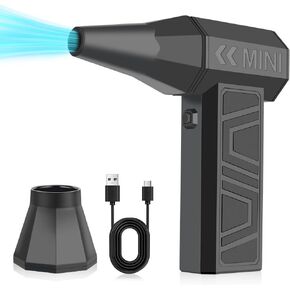 LEEPEE X3 Cordless Air Duster 130,000RPM High-Speed Mini Blower, 4-Gear Adjustable Power Turbo Jet Fan, Portable Dust Blower for Cleaning Electronics, Cars, Homes, and Outdoor Spaces