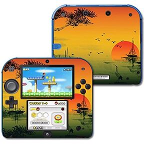 MightySkins Skin Compatible with Nintendo 2DS - Japanese Sunset | Protective, Durable, and Unique Vinyl Decal wrap Cover | Easy to Apply, Remove, and Change Styles | Made in The USA