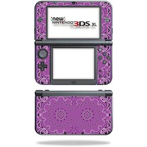 MightySkins Skin Compatible with New Nintendo 3DS XL (2015) Case wrap Cover Sticker Skins Purple Bandana