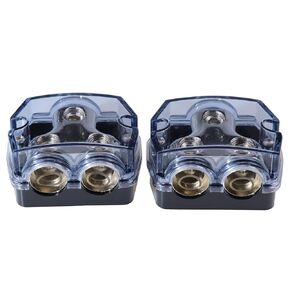 2 الطريق 0/2/4 مقياس في 0/2/4 Out Amp Power Distribution Block for Car Audio Swink (2Pack)