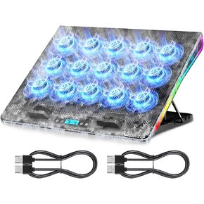 AICHESON Gaming Laptop Cooling Pad and 2 USB A to A Cable Set