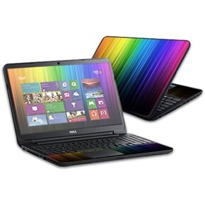 Mightyskins Skin Compatible with Dell Inspiron 17 3721 Laptop 17" (Released 2013) Wrap Sticker Skins Rainbow Streaks