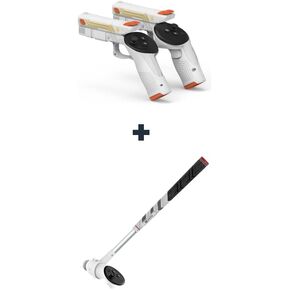 Golf Club Attachment Compatible with Meta/Oculus Quest 3 Accessories&VR G-un Stock Attachment Compatible with Meta/Oculus Quest 3 Accessories