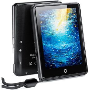 64GB MP3 Player with Bluetooth 5.3, 2.8-inch Touchscreen, 18 Soothing Sounds, Speaker Built-in, Shuffle Repeat, Sports Music Player, FM Radio, Voice Recorder, ebook, Support 128GB Micro SD Card