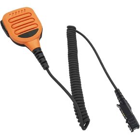 xpr 3500e Speaker Mic 2-Way Lapel Mic Remote Speaker Microphone Walkie Talkie Shoulder Mic Handsfree Hand Mic for Motorola Radio xpr3500e xpr 3300e xpr3500(IP65 Waterproof) (Tan)