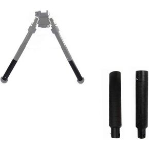 HWZ 2017 9" Inch to 11.8" Inch Tactical Bipod Adjustable Extension Quick Detach Picatinny Mount Hunting (Black) with Spikes Extra Extension Legs
