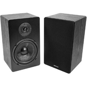 Rockville (2) RockShelf 68C 400w Wood 6.5"" Home Theater Bookshelf Speakers/8 Ohm, ROCKSHELF 68C V2