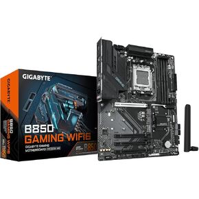 GIGABYTE B850 Gaming WIFI6 AMD AM5 LGA 1718 Motherboard, ATX, DDR5, 3X M.2, PCIe 5.0, USB-C, WIFI6E, 1GbE LAN, EZ-Latch, 5-Year Warranty