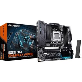 GIGABYTE B850M Gaming X WIFI6E AMD AM5 LGA 1718 Motherboard, mATX, DDR5, 2X M.2, PCIe 5.0, USB-C, WIFI6E, 2.5GbE LAN, EZ-Latch, 5-Year Warranty