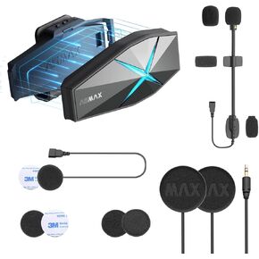 F1 Motorcycle Bluetooth Headset 1 Set, with Extra Audio & Microphone Kit