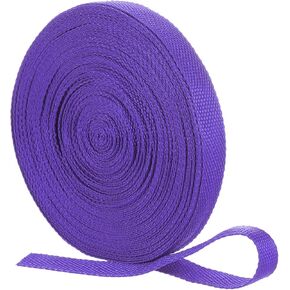 uxcell Nylon Webbing Strap, 22 Yards x 5/8" Polypropylene Flat Webbing Band for Bags, Pool Solar Cover, Repairing DIY Crafting (Purple)