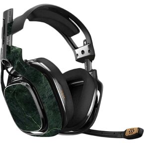 Mayyskins Skin متوافق مع Astro A40 سماعات ألعاب الجيل الثالث من الجيل الثالث - غلاف رخام خضراء ، متين ، وفري