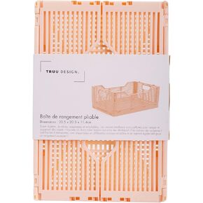 تصميم الصناديق البلاستيكية القابلة للطي Truu ، 40.6 × 30.5 × 17.8 سم ، قوات البحرية ، 1pack ، منظم سلال التخزين القابلة للتكديس للمكتب المنزلي والمكتب المنزلي والخارجي in Kuwait