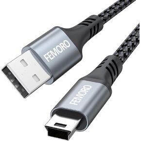TI 84 Plus CE Charger Cable, Texas Instruments Calculator TI84 Fast Charging Cord for TI-84 Plus Silver Edition/TI89 Titanium/TI Nspire CX/CX II CAS Graphing Calculators [Metal Case, Braided Updated]