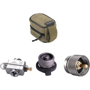 Camping Propane Butane Gas Refill Adapter Z11/Z15/Z22 with Little Canvas Storage Bag