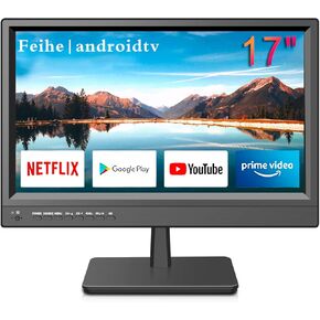 17 inch Small Flat Screen Smart TV for Kitchen, RV, or On-The-Go Entertainment - High-Definition Display, Smart Operating System