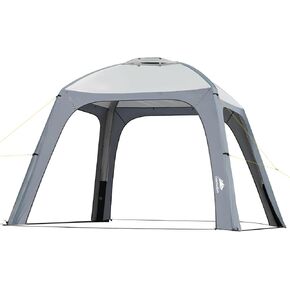 Instant Setup Inflatable Air Shelter 10x10ft Canopy Tent for Camping, with 4 Removable Side Panels for 6-8 Person – Ideal for Garden, Beach, Park, and Outdoor Events