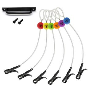 Cull Tags for Bass Fishing, Fish Culling System with 6 Color-Coded Tags and Buoy Keeper, No Puncture Style Tournament Bass Fishing Accessories Fishing Gear for Tournament Angler