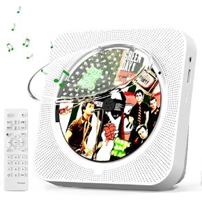 Portable CD Player | Bluetooth, HiFi Speakers & LED Display | Supports CD/FM/USB/TF/AUX | for Home, Audiophiles & Multi-Room Use