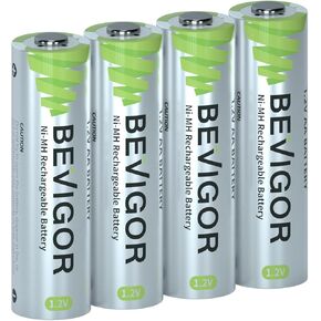 BEVIGOR AA Rechargeable Batteries 16 Pack, 2800mAh High Capacity, 1.2V Ni-MH Low Self Discharge AA Batteries