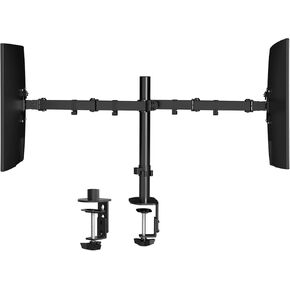 Pholiten Dual Monitor Stand,Heavy Duty Adjustable Monitor Desk Mount for 2 Screens up to 38Inches,Dual Monitor Arm with Height Adjustable Tilt Swive Rotate,Holds up to 22 lbs