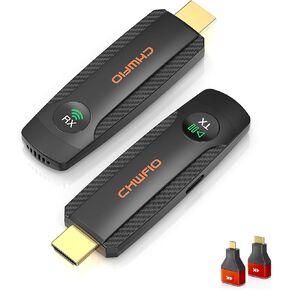 Wireless HDMI Transmitter and Receiver Kit, 1080P Full HD Wireless Video Extender 330ft/100m Range, Plug&Play HDMI Adapter for Streaming from Camera/PC/Laptop/Projector/TV Box/Fire Stick to Monitor