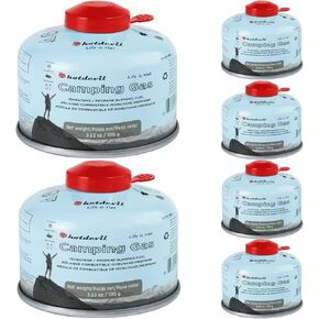 KOMAN Isobutane Fuel Canister Backpacking Stove Fuell Camping Fuel Canister Isobutane Propane Fuel Canister 4 oz(6 Pack)