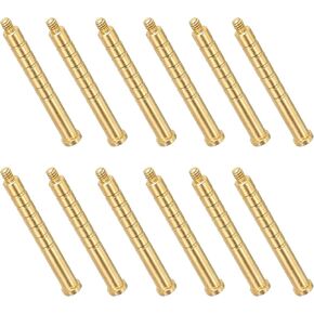 12 Pack Archery Brass Arrow Weight Bolt Copper Arrow Insert for .244 Carbon Arrow Field Points Shaft