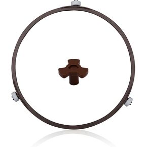 7in Microwave Oven Tray Roller Ring, Microwave Turntable Ring with Rotating Core Glass Plate Tray Support Holder Microwave Spinner Replacement for 9.65-10.63in Glass Plates