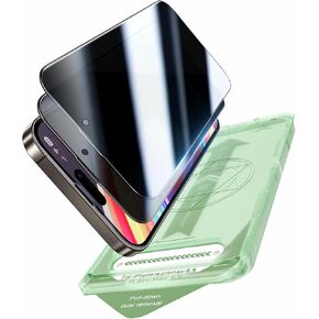 2 PACK for iPhone 16 Pro Max Privacy Screen Protector 6.9 Inch, 10s Auto Dust-Elimination Installation, 100% Anti Spy, 9H Tempered Glass, Scratch Resistant, Full Edge Coverage