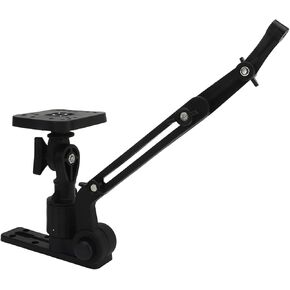Asixxsix Fish Finder Mount, 1.5 Ball Base Electronics Fish Finder Mount Mounting Plate Bracket Base, Transducer Mounting Arm, Universal Mounting Plate for Kayak Fish Finder Installation