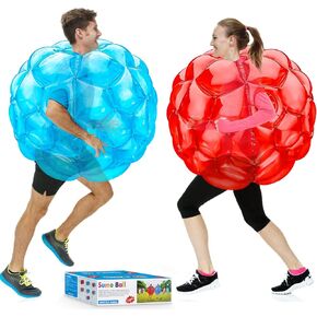 X XBEN Inflatable Buddy Bumper Balls 2pcs, Kids Soccer Ball Giant Human Hamster Knocker Ball Body Zorb Ball for Adults, Outdoor Team Gaming Play. 36inch