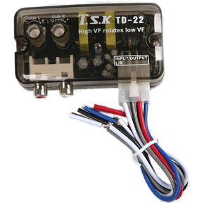 12V TD-22 Auto Car Audio Converter RCA Stereo High to Low Frequency Line Speaker Level Converter Adapter